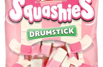 Swizzels Squashies Sweets, Strawberry and Cream Flavour Sweets, Single Bag 120g