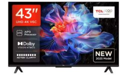 TCL 43 Inch 43V6C-UK Smart 4K UHD HDR LED TV – Free C&C
