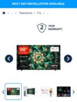 TCL 98 Q7C TV
