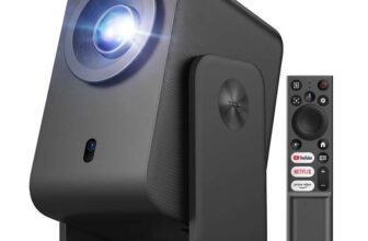 TCL C1 Portable Projector for Home Cinema & Bedroom, Native 1080P 4k supported Google TV, Netflix, WiFi, Bluetooth, Smart Projector