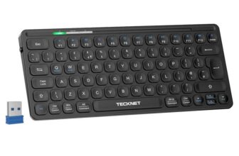 TECKNET Mini Wireless Keyboard, 2.4GHz Compact Keyboard, Portable UK Layout Sold by TerraGrow-EU FBS FBA