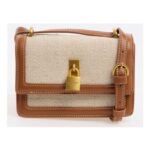 TED BAKER Brown & Beige Herringbone Crossbody Bag