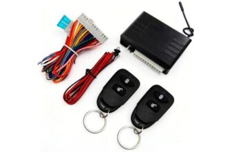 TINGSING Car Keyless Entry System, 2 Remotes, DC 12V M616-8114