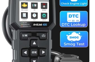 TOPDON AL400-A OBD2 Code Reader, 10 OBD2 Functions, Check Engine Light/Smog Emission Test / O2 Sensor Test/EVAP, Free Lifetime Update