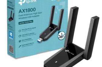 TP-Link Archer TX30U Plus AX1800 USB WiFi Dongle for PC, WiFi 6 Dual-Band USB WiFi Adapter with 2 Adjustable Antennas