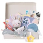 Taf Toys Bedtime Kit. Baby Bed time Gift Set Includes Soothing Music & Lights Unit, 7 Flash Cards, Babys First Toothbrush
