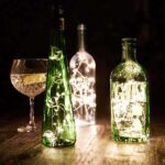 Talking Tables Silver Bottle Stopper Lights 1m Battery Powered LED String for Wine Bottles