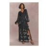 Tall Burnout Floral Frill Detail Maxi Dress