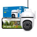 Tapo C520WS Pan/Tilt Outdoor Security Camera, 2K 4MP WiFi Outdoor Camera, 360 Vision Motion Tracking – Prime Exclusive