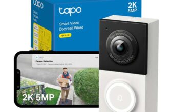 Tapo D1Tapo D130 2K 5MP Doorbell Camera Wired – with Prime