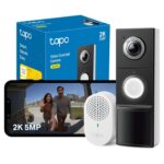Tapo D235 2K 5MP Doorbell Wireless 180DFOV Ultra-Wide Video Doorbell Wireless or Wired – with Prime