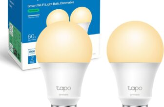 Tapo L510B (2-Pack) Smart Bulb, B22 LED Light Bulb, Alexa Light Bulbs, Dimmable Bulb,Energy Monitoring, 8.3W (60W), Schedule & Timer, Away Mode, Energy Saving, Voice Control with Alexa&Google