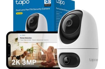 Tapo NEW C245D 2K Dual Lens Camera,Security Camera with Smart Tracking,Wide-angle Lens, Smart AI Camera,CCTV,40 ft IR Night Vision