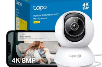 Tapo New C250 4K 8MP Pan/Tilt Indoor House Security Camera,Pet Camera, Baby Camera Monitor, Auto Tracking, AI Detection, IR Night
