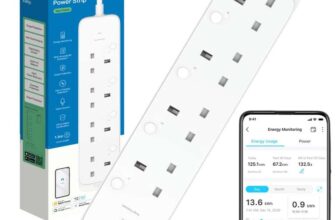 Tapo P304M Smart Plug Power Strip, Energy Monitoring, MATTER Certified, Surge Protection, Zero-Crossing Detection, Remote Control