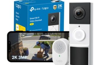 Tapo TD21 Battery Video Doorbell, 2K AI Detection, IP65