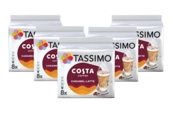 Tassimo Costa Caramel Latte Coffee Pods x8 (Pack of 5, Total 40 Drinks) – £16.05 S&S