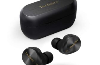 Technics EAH-AZ80E-K Wireless Earbuds with Noise Cancelling, 3 Device Multipoint Bluetooth, Comfortable In-Ear Headset (Prime)