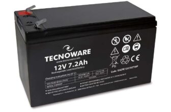 Tecnoware Power Systems, 12V Charge 7.2 Ah Lead-Acid Sealed Battery, for UPS, Video Surveillance and Alarm Systems – Prime Deal