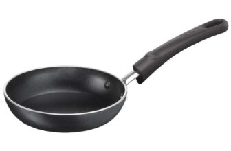 Tefal Ideal Mini One Egg Wonder Non-Stick Frying Pan, 12 cm, All Hobs Compatible Except Induction, Black, B5810042 Prime