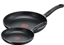 Tefal Taste Twin Frying Pan Set, 20cm & 28cm Non-Stick Aluminium Pans, Thermo-Spot Heat Indicator – Prime Exclusive