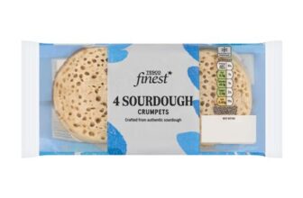 Tesco Finest 4 Sourdough Crumpets