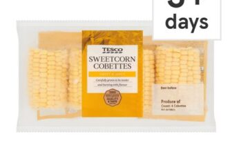 Tesco Sweetcorn Cobettes 4 Pack