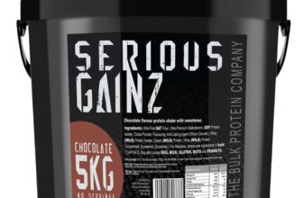 The Bulk Protein Company, SERIOUS GAINZ – Whey Protein Powder, Chocolate 5kg (£21.80 S&S) – Prime Day Deal