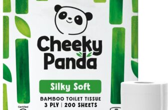 The Cheeky Panda Bamboo Toilet Paper 9 Rolls of Toilet Paper Plastic Free Packaging and Sustainable Toilet Tissue 100% Compostable