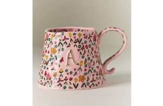The Mud Fairy Stoneware Monogram Mug