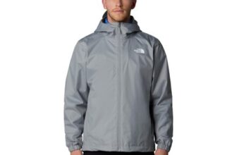 The North Face Mens Quest Hooded Jacket Waterproof Monument Grey