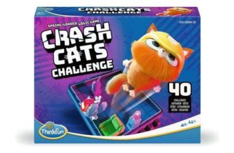 ThinkFun Crash Cats: Strategy Board Game for Ages 8