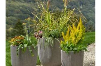 Three Ribbed Planters – Flecked Slate