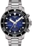 Tissot Seastar 1000 Chronograph Blue 45.5mm Watch – w/Code