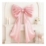 ToVii Large Pink Bow Wall Decoration, 40×24 Inches
