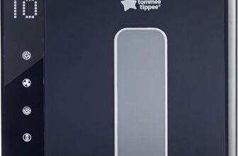 Tommee Tippee Ultra UV Steriliser, Dryer and Storage, Black, for Baby Bottles and Accessories, Steam-Free to Kill Viruses and 99.9% of Harmful Bacteria