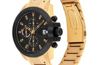Tommy Hilfiger Jameson Stainless Steel Black Dial Mens Watch