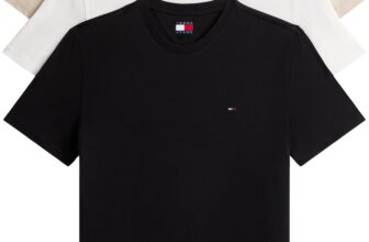 Tommy Jeans Mens 3 Pack Short Sleeve Cotton T-Shirts