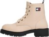 Tommy Jeans Womens Lace-up Leather Ankle Boots