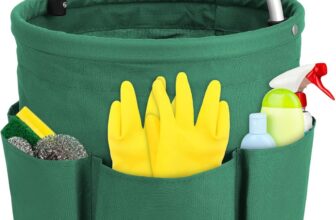 Tool Bag with Handle, 17 liters Bucket Tool Organizer Bag, Collapsible Garden Small Tools Bag, Portable Multi Cleaning Organiser Caddy, Multi Pocket Craft Caddy Universal