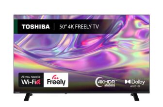 Toshiba 50UV1563DB 4K Smart VIDAA Freely TV, Ultra HD, HDR10, Disney, Prime Video, Netflix, Dolby Audio (55 £257 – 65 £329) – Prime Deal