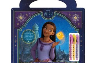 Totum Disney Wish Designer Activity Book with Gel Pens, Stencils