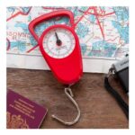 Travel Scales with Tape Measure – Red
