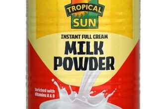 Tropical Sun Full Cream Milk Powder, 400G (Pack of 1) Boosted with Vitamins A & D, £3.23 or x4 for £12.16 with S&S