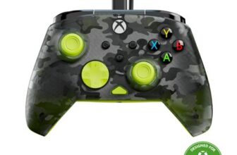 Turtle Beach Rematch Core Yellow and Ghost Black Camo Wired Gaming Controller