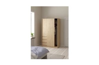 Tvilum Naia 2 Door 3 Drawer Wardrobe – Oak