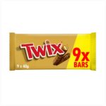 Twix Caramel Multipack Chocolate Bars 40g x 9 (360g)
