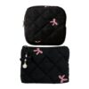 Two Cute Bow Portable Pouches for Sanitary Napkins and Tampons