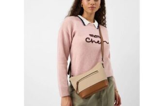 Two Tone Canvas Crossbody Bag