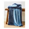 Two-Toned Fleece Throw with Stitched Edges